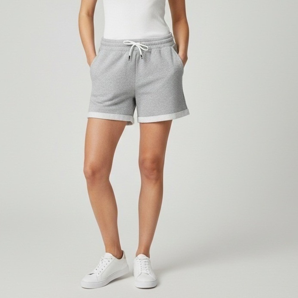 NEW Fourlaps Rush Short Gray Heather Athleisure Drawstring Women's Size‎ L